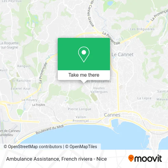 Ambulance Assistance map