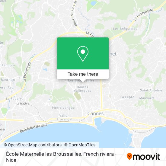 Mapa École Maternelle les Broussailles