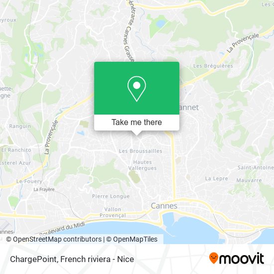 Mapa ChargePoint