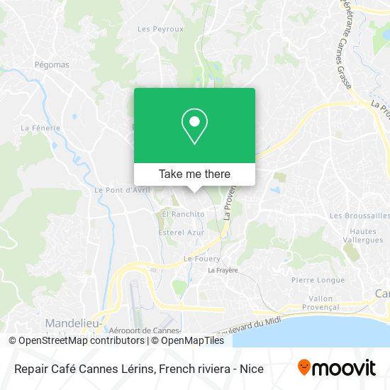 Repair Café Cannes Lérins map