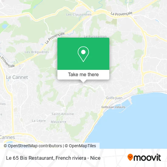 Le 65 Bis Restaurant map