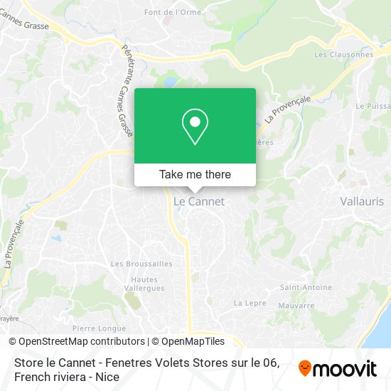 Mapa Store le Cannet - Fenetres Volets Stores sur le 06