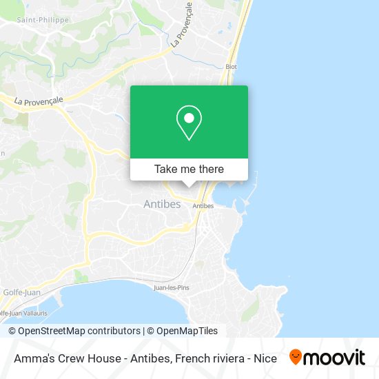 Amma's Crew House - Antibes map