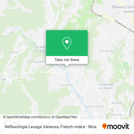 Réflexologie Lesage Vanessa map