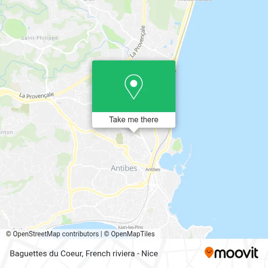 Baguettes du Coeur map