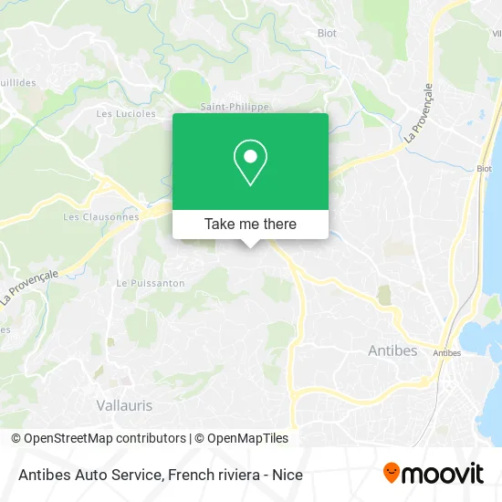Antibes Auto Service map