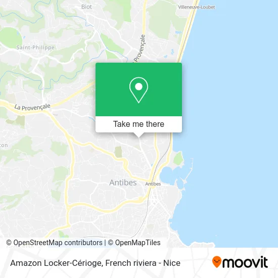 Amazon Locker-Cérioge map