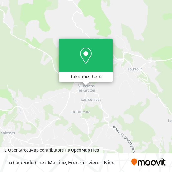 Mapa La Cascade Chez Martine