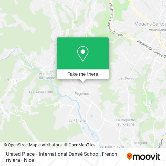 United Place - International Dansé School map