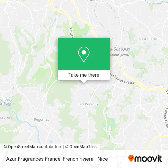 Azur Fragrances France map