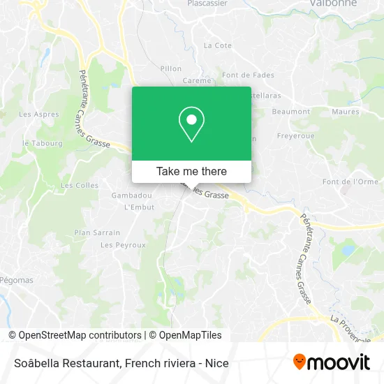 Soâbella Restaurant map