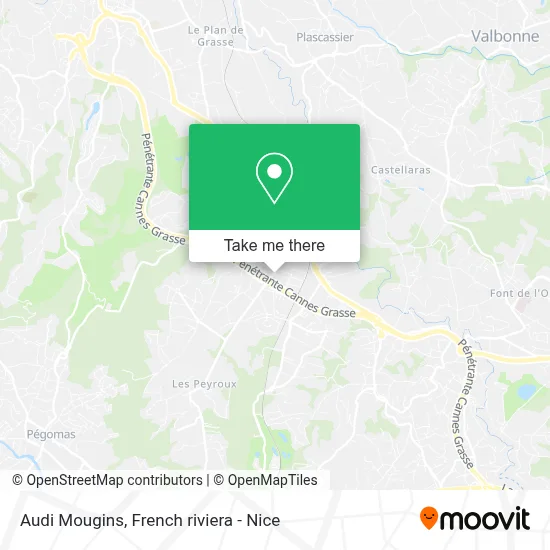 Audi Mougins map