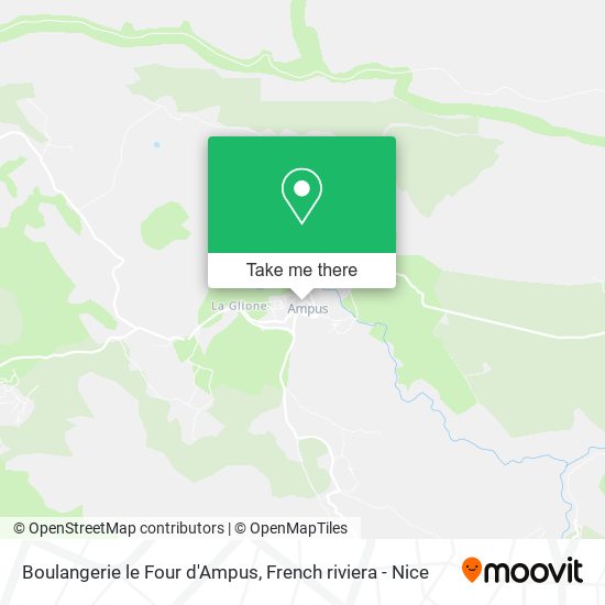 Boulangerie le Four d'Ampus map