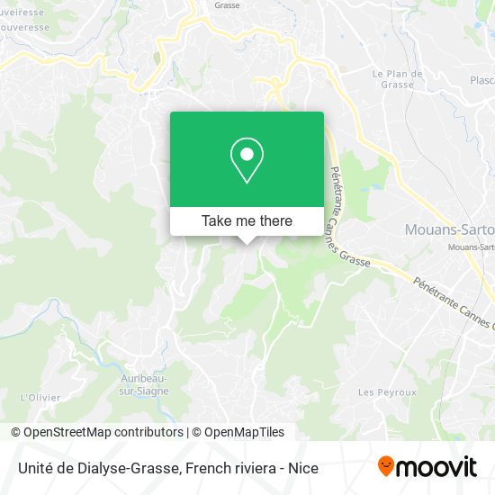 Unité de Dialyse-Grasse map