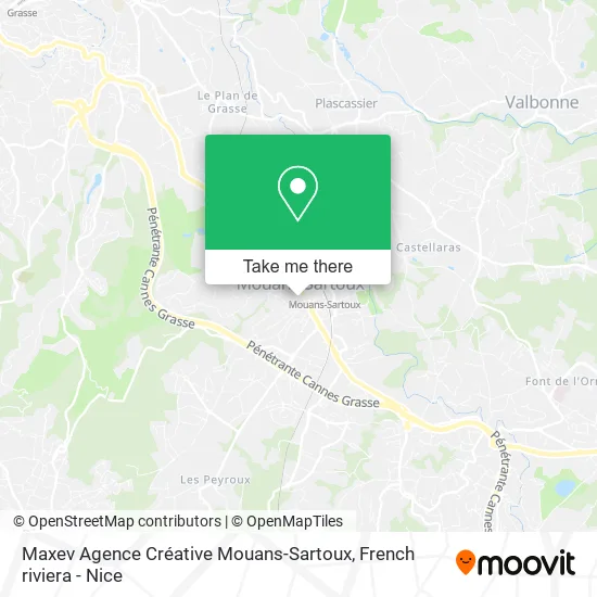 Maxev Agence Créative Mouans-Sartoux map