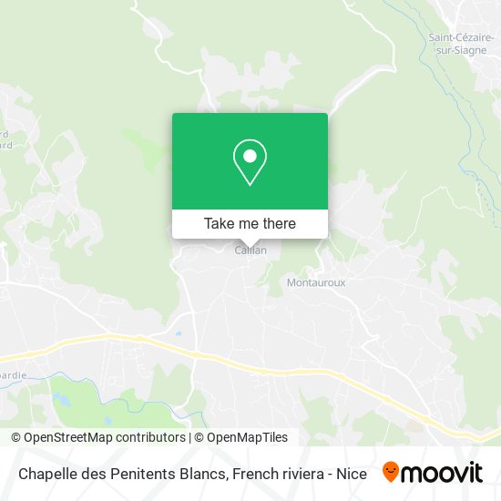 Mapa Chapelle des Penitents Blancs