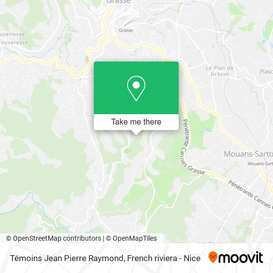 Témoins Jean Pierre Raymond map