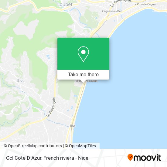 Ccl Cote D Azur map