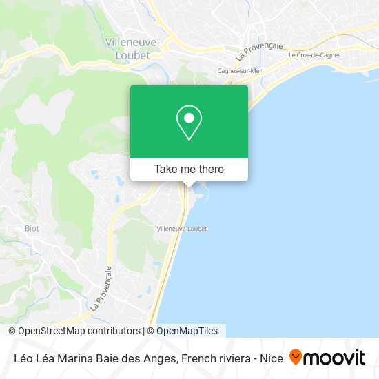 Mapa Léo Léa Marina Baie des Anges