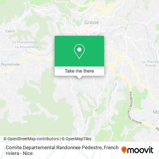 Comite Departemental Randonnee Pédestre map