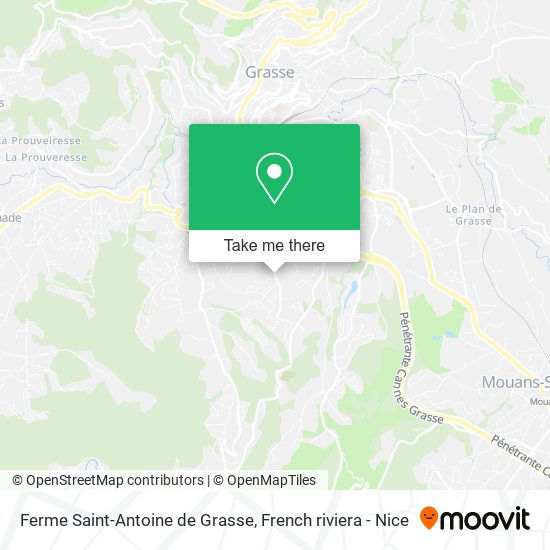 Mapa Ferme Saint-Antoine de Grasse