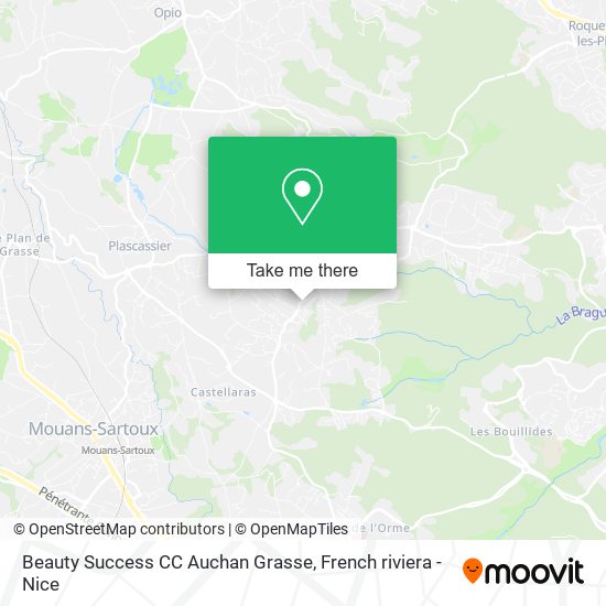 Beauty Success CC Auchan Grasse map