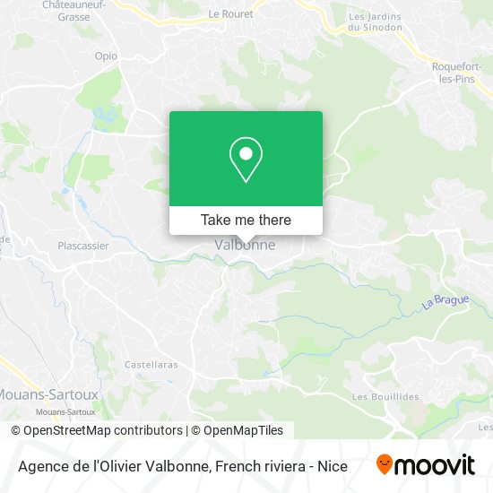 Agence de l'Olivier Valbonne map