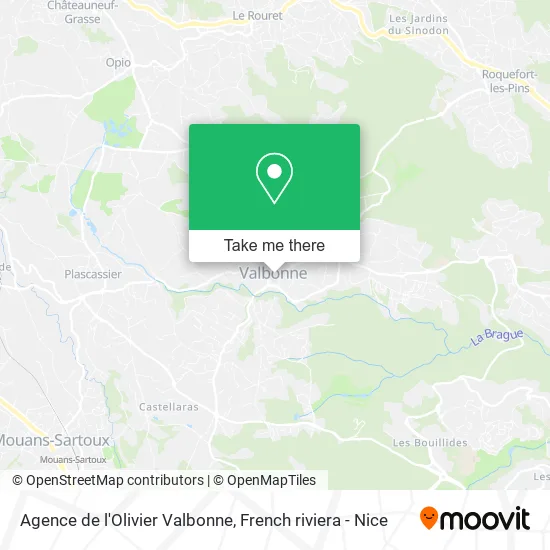 Agence de l'Olivier Valbonne map