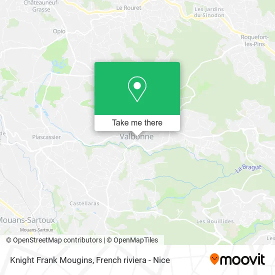 Knight Frank Mougins map