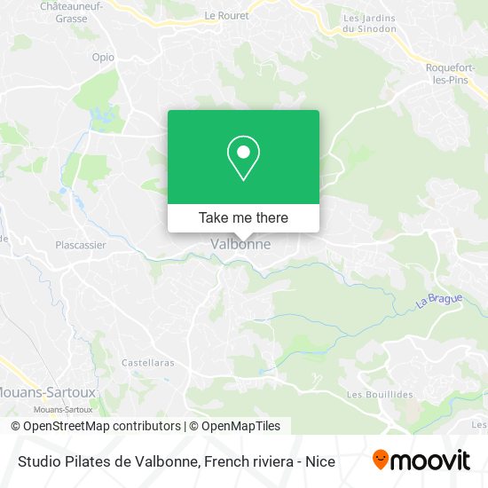 Studio Pilates de Valbonne map