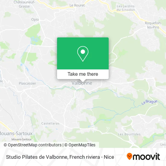 Studio Pilates de Valbonne map