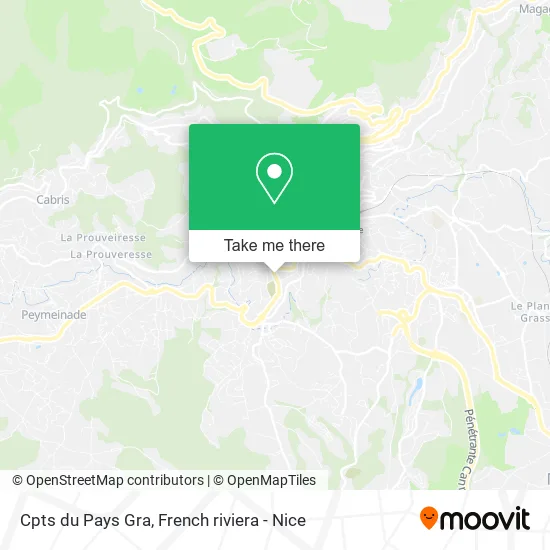 Cpts du Pays Gra map