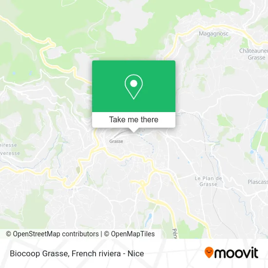 Biocoop Grasse map