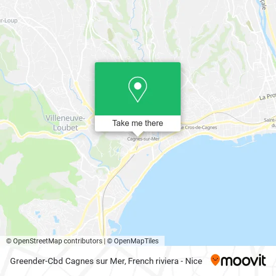 Greender-Cbd Cagnes sur Mer map