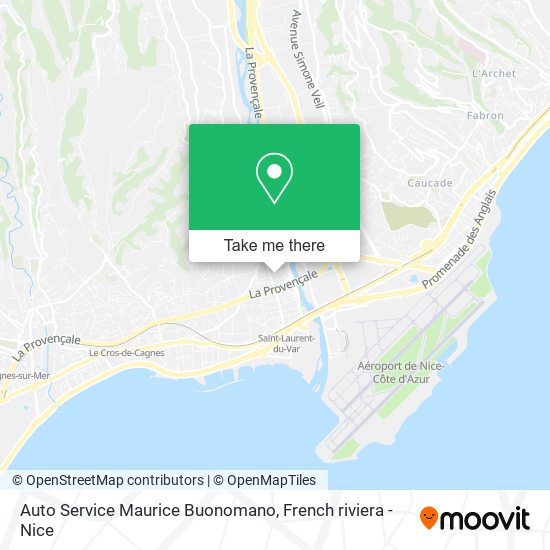 Mapa Auto Service Maurice Buonomano