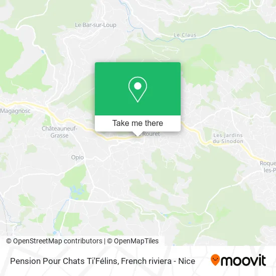 Pension Pour Chats Ti'Félins map