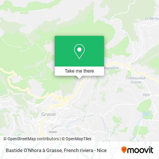 Mapa Bastide O'Nhora à Grasse