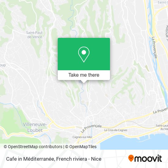 Cafe in Méditerranée map