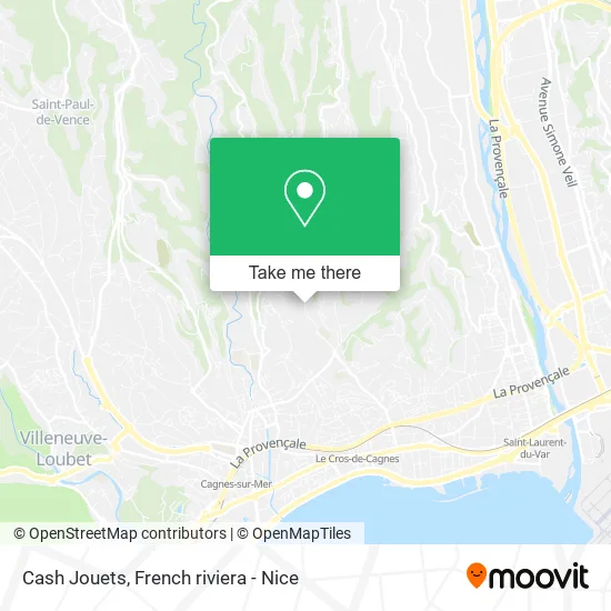 Cash Jouets map