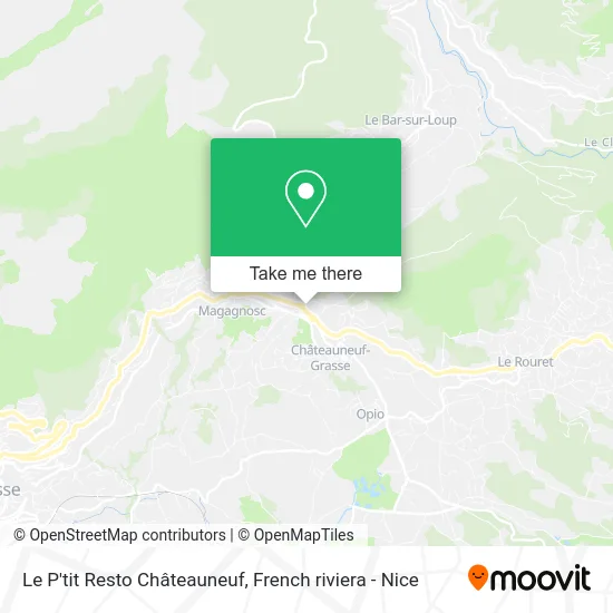 Le P'tit Resto Châteauneuf map