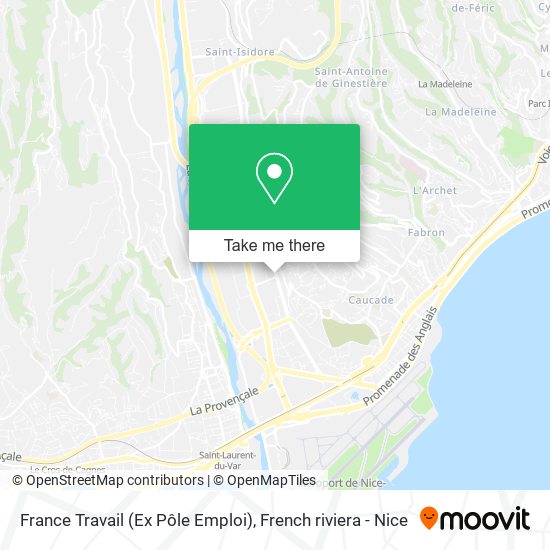 France Travail (Ex Pôle Emploi) map