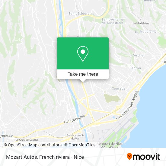 Mozart Autos map