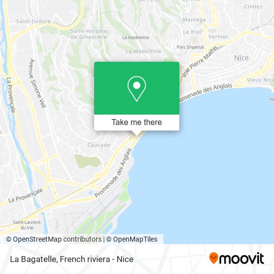 Mapa La Bagatelle