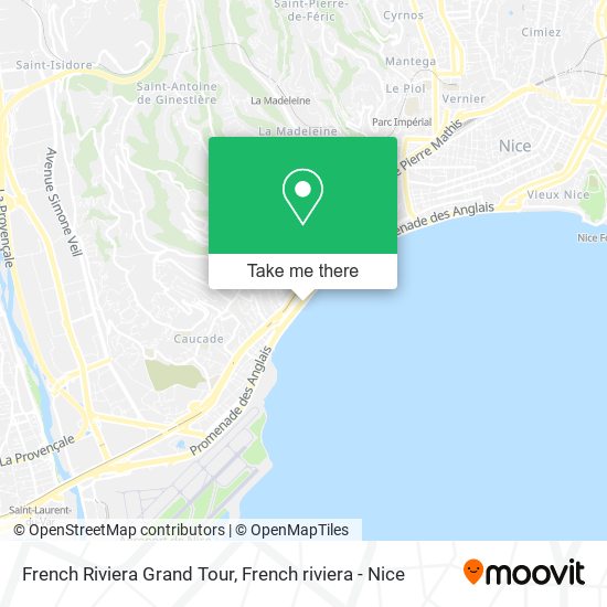 French Riviera Grand Tour map