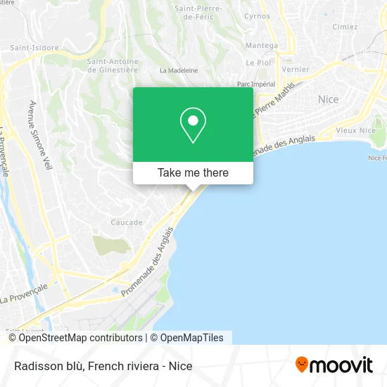 Radisson blù map