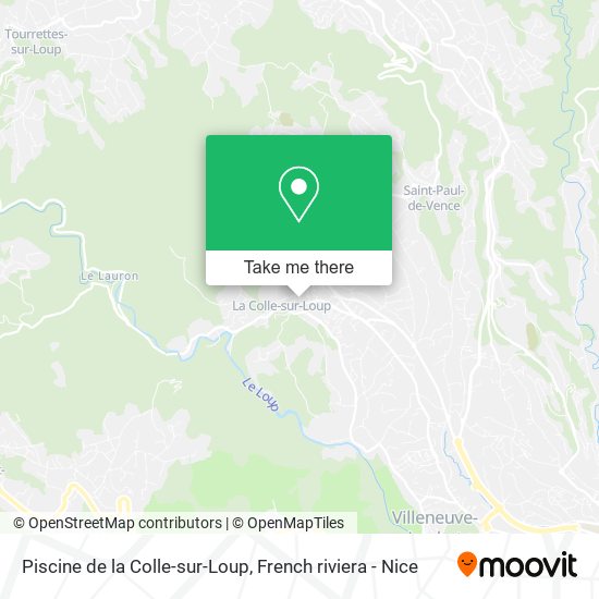 Piscine de la Colle-sur-Loup map