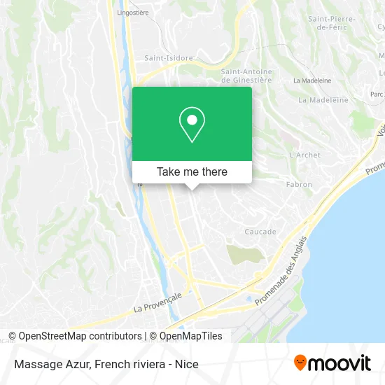 Massage Azur map