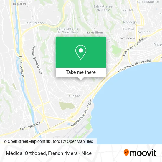 Médical Orthoped map