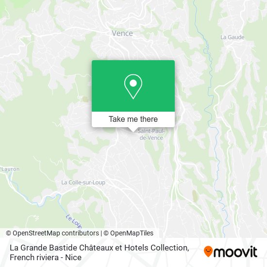 La Grande Bastide Châteaux et Hotels Collection map