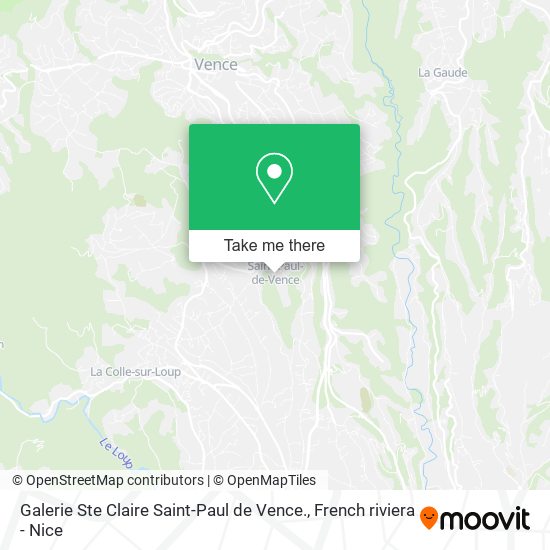 Galerie Ste Claire Saint-Paul de Vence. map